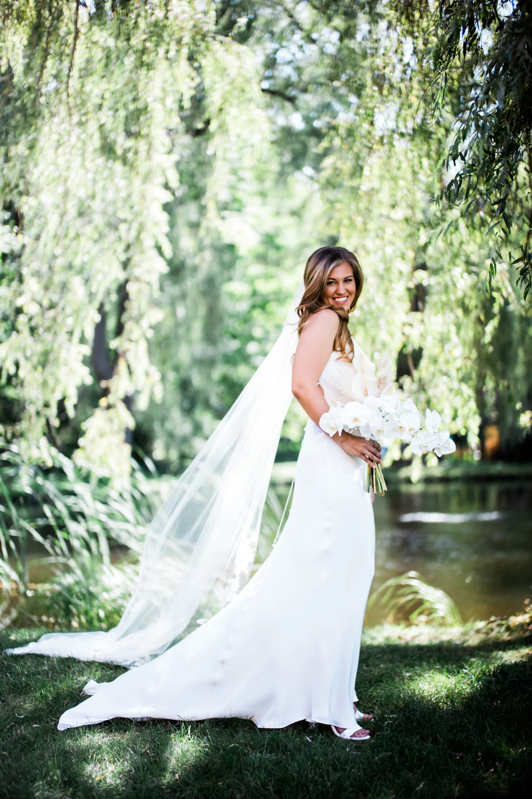 Romantic portrait with soft movement